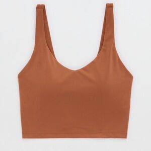 OFFLINE - by Aeries - Rust Brown Women's Athletic Crop Top